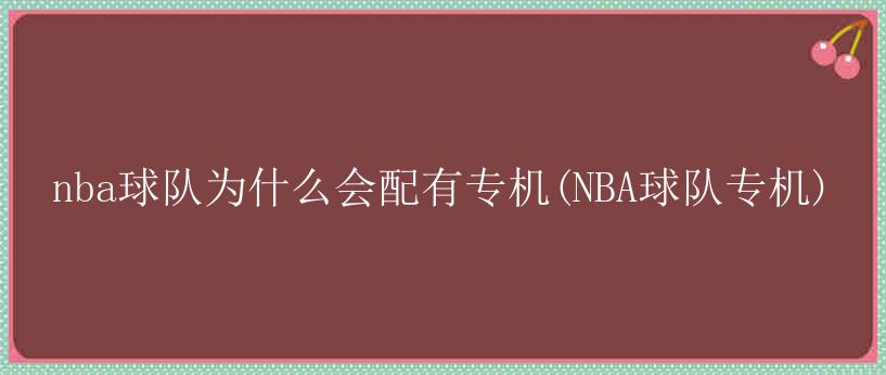 nba球队为什么会配有专机(NBA球队专机)