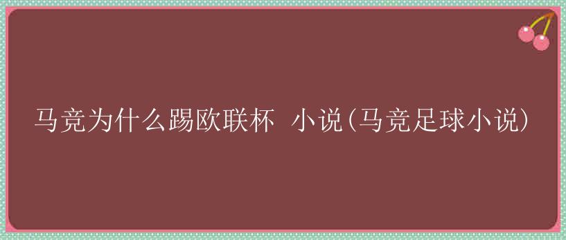 马竞为什么踢欧联杯 小说(马竞足球小说)