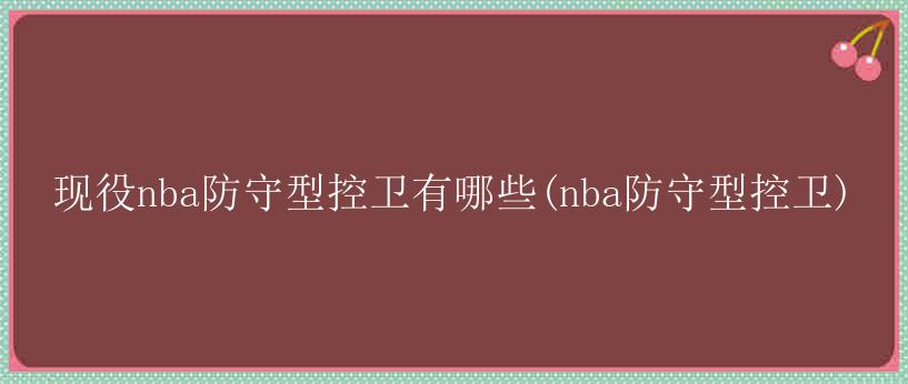 现役nba防守型控卫有哪些(nba防守型控卫)